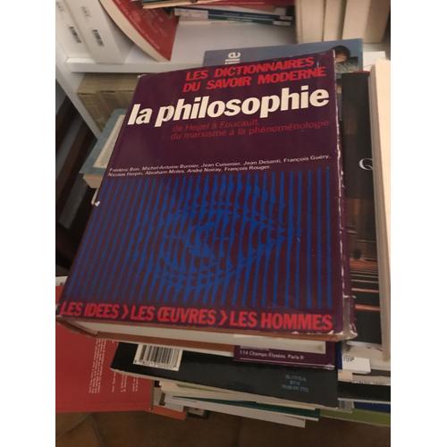 Les Dictionnaires Du Savoir Moderne La Philosophie