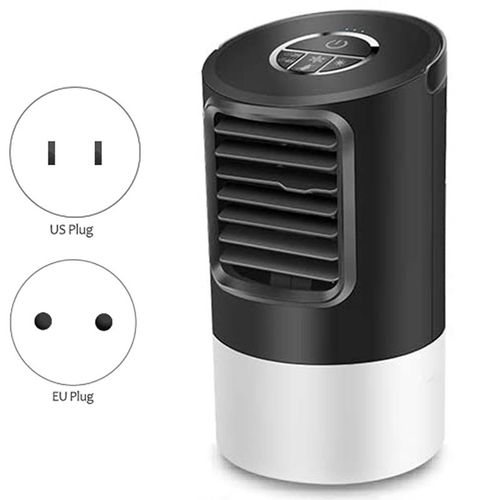 Ventilateur De Climatiseur Portable, Mini Refroidisseur D'Air Par Évaporation Personnel, Lumières Led 7 Couleurs, Super Silencieux Pour La Maison, Le 9109-May14A06687