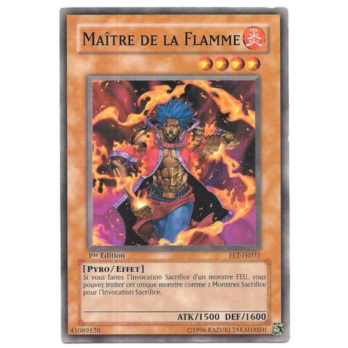 Carte Yu-Gi-Oh ! Maître De La Flamme - Fet-Fr031 [Premiere Edition 1]