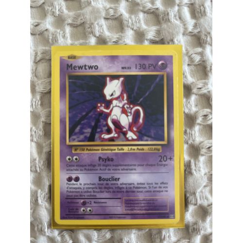 Carte Pokémon Rare Mewtwo 130pv