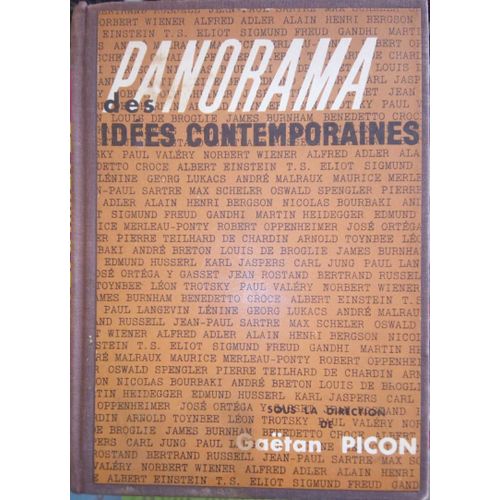 Panorama Des Idees Contemporaines