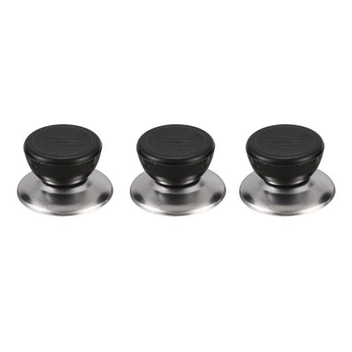 Couvercle De Pot De Bouilloire De Remplacement, Ustensiles De Cuisine 3 Pièces, Bouton En Plastique Noir 9109-May14A09458