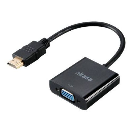 Akasa - Adaptateur vidéo - HDMI mâle pour HD-15 (VGA) femelle - 20 cm