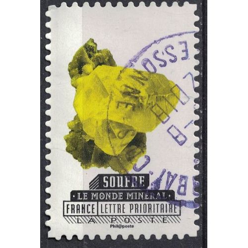 France 2016 Oblitéré Rond Used Le Monde Minéral Soufre Y&t 1228 Su