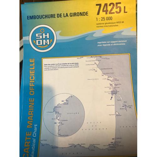 Carte Marine Shom Embouchure De La Gironde