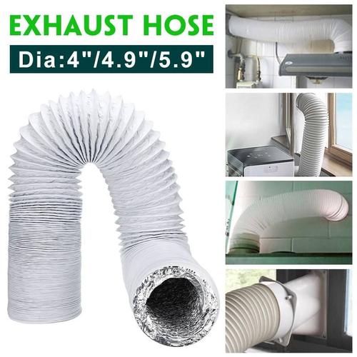 Tuyau D'Échappement Flexible Et Portable En Aluminium, 1.5 8M, Pour Climatiseur, Cuisine, Hotte, Conduit De Ventilation, Tube Dia 100Mm 9109-May14A11274