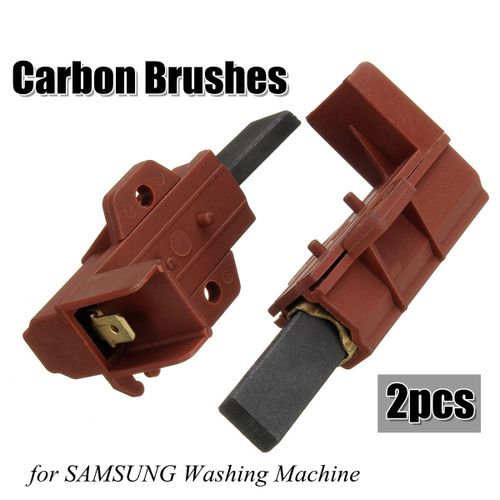 2 Brosses En Carbone Pour Moteur De Machine À Laver Avec Support,Pièce Détachée Pour Samsung, Ariston, Idesit Et Welling, 9109-May14A11336