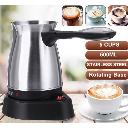 Machine À Café Électrique En Acier Inoxydable, 220V, Étanche, Portable, Grec, Turc, Pour La Maison 9109-May14A11344