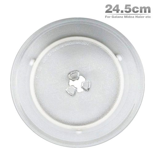 Plaque En Verre Pour Four À Micro-Ondes, 24.5Cm, Haute Qualité, Pour Galanz Midea Haier, Etc. 9109-May14A11671