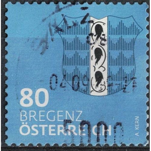 Autriche 2018 Oblitéré Rond Used Blason De Bregenz Coat Of Arms Su