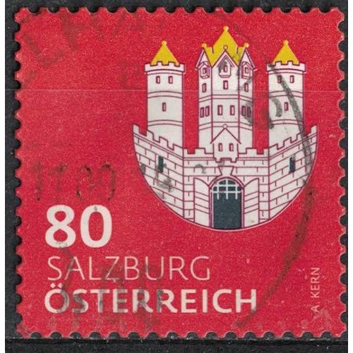 Autriche 2018 Oblitéré Used Coat Of Armes Armoiries Salzburg City Ville De Salzbourg Su