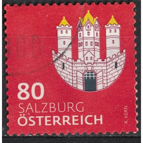 Autriche 2018 Oblitéré Used Coat Of Armes Armoiries Salzburg City Ville De Salzbourg Su