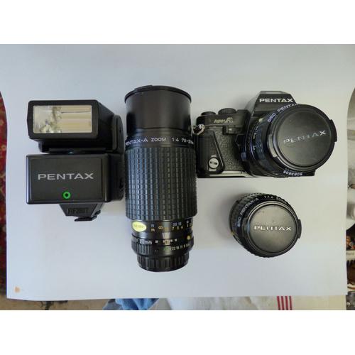 PENTAX A + SMC PENTAX-A 2.8/28mm + SMC PENTAX-A 1.4/50mm + ZOOM SMC PENTAX-A 4/70-210mm + FLASH AF280T PENTAX