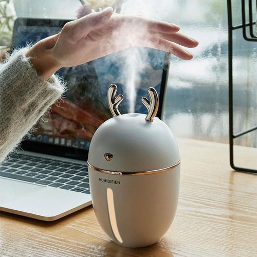 Purificateur D'Air Avec Port Usb, 450Ml, Purificateur De Brume, Ultra Silencieux, Diffuseur D'Huile Essentielle, D'Arôme, Pour La Maison, Le Bureau Et 9109-May14A12347