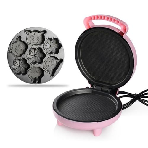 Machine À Gâteaux Électrique Automatique, 220V, Mini Gaufre Sandwich Au Dessin Animé, Cuisson Du Petit Déjeuner, Prise Britannique 9109-May14A12833