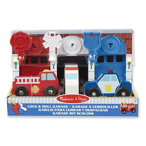 Melissa And Doug Keys & Cars Rescue Garage Wooden Toy