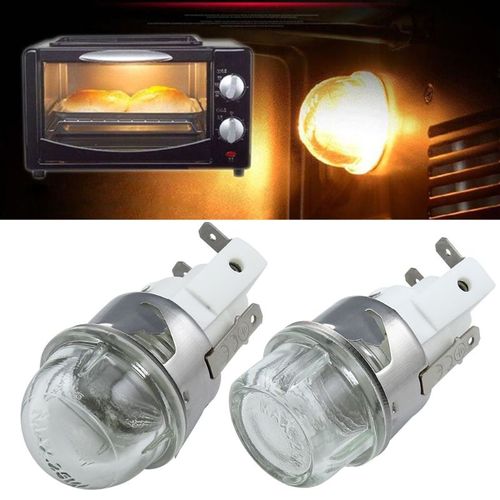 Ampoule De Four À Micro Ondes Avec Base 25W, Tension 110V/250V, Verre Trempé À Tête Plate Résistant À La Chaleur, 500 ¿, 1 Pièce 9109-May14A13243