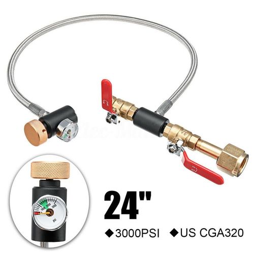 Tuyau Adaptateur De Recharge De Cylindre De Co2 G1/2, Kit De Connecteur De Station De Recharge De Co2 Pour Le Remplissage De Fabricant De Soda Pour Ré 9109-May14A13253