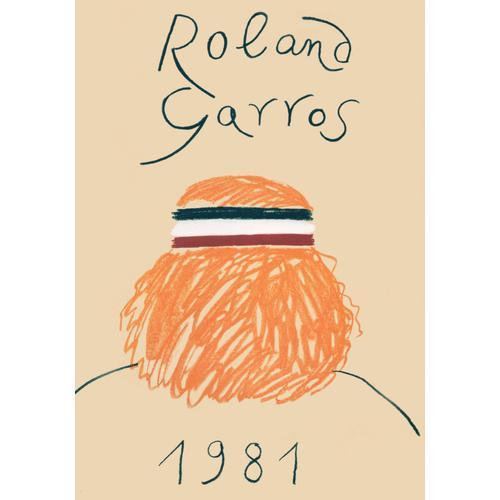 Affiche Roland Garros 1979 Borg