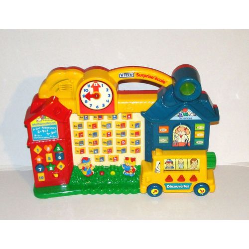 Surprise École Vtech Jouet D'éveil Jeu Éducatif Alphabet Découvertes Mathématiques Sciences Vintage