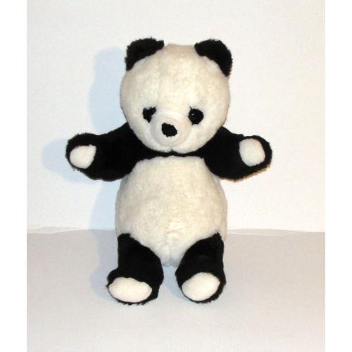 Panda Peluche Vintage Doudou Ours Panda Nounours 40cm