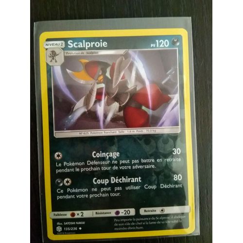 Carte Pokémon Francaise Reverse 135 /236 Scalproie Éclipse Cosmique