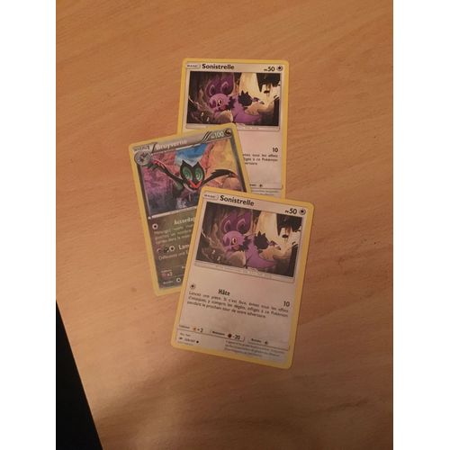 (2133) 2x Sonistrelle + Bruyverne Pokemon
