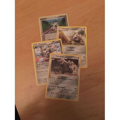 (2142) Galekid + Galegon + Galeking X2 Pokemon