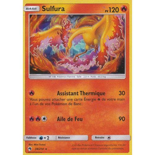 Carte Pokemon - Sulfura - 38/214 - Holo Rare - Sl8 Tonerre Perdu - Vf