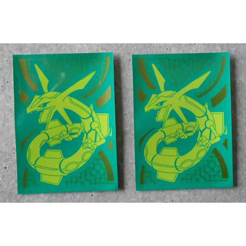 2 Protèges Cartes Collector Pokemon Rayquaza Sl7 - Original Et Non Ultra Pro