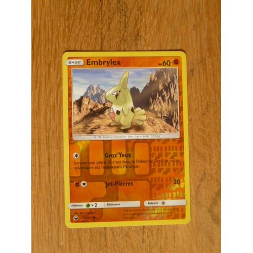 Carte Pokemon Embrylex Brillante 60 Pv