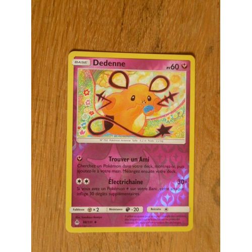 Carte Pokemon Dedenne Brillante 60 Pv