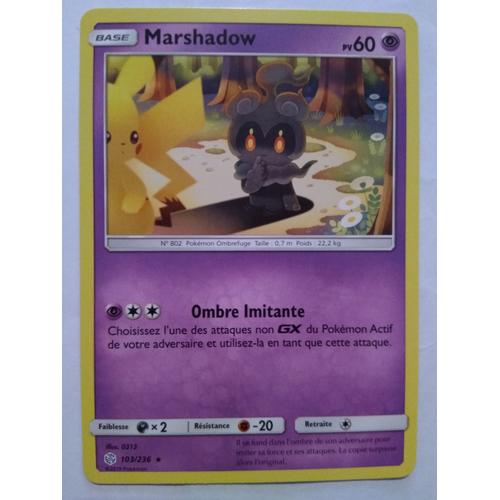 Pokémon - 103/236 - Marshadow - Sl12 - Soleil Et Lune - Eclipse Cosmique - Rare