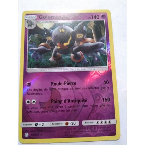 Carte Pokémon Francaise Rare Reverse 90 /236 Golemastoc Éclipse Cosmique