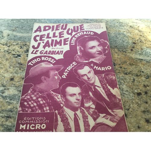 Adieu Celle Que J¿Aime