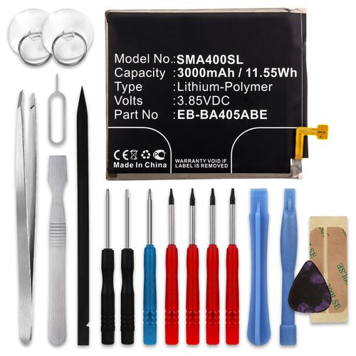 Batterie Pour Samsung Galaxy A40 (Sm-A405f) - Eb-Ba405abe, Gh82-19582a (3000mah) + Set De Micro Vissage, Batterie De Remplacement