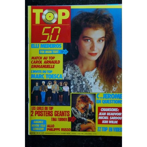 Top 50 041 1986 12 Elli Medeiros Marc Toesca Zz Top C. Jerome - Posters Les Girls Du Top Tina Turner