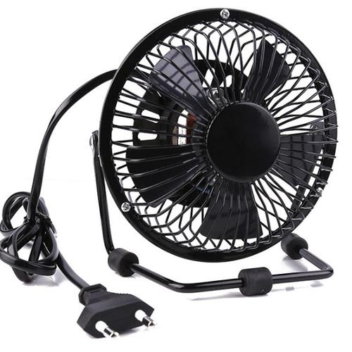 Mini Ventilateur Usb Portable En Fer Forgé, Petit Ventilateur De Bureau Adapté Aux Ventilateurs Électriques À La Maison Et Au Bureau, Prise Ue 9109-May14A18519