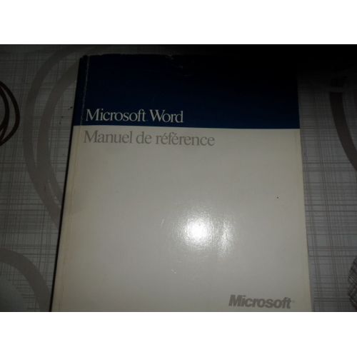 Microsoft Word Manuel De Reference