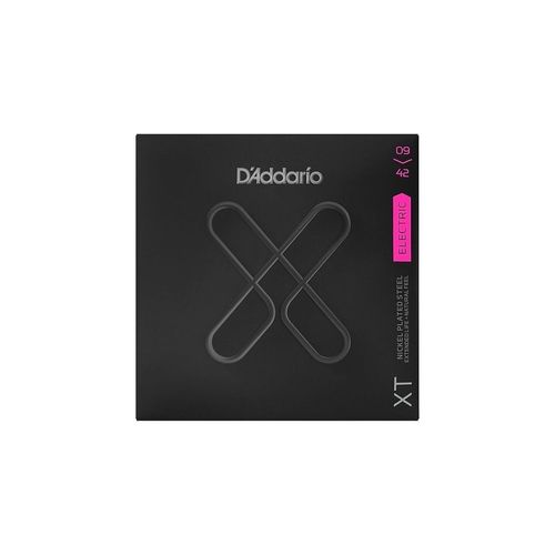 D'addario Xte0942 - Jeu Guitare Électrique Xt Plaqué Nickel - Super Light, 09-42