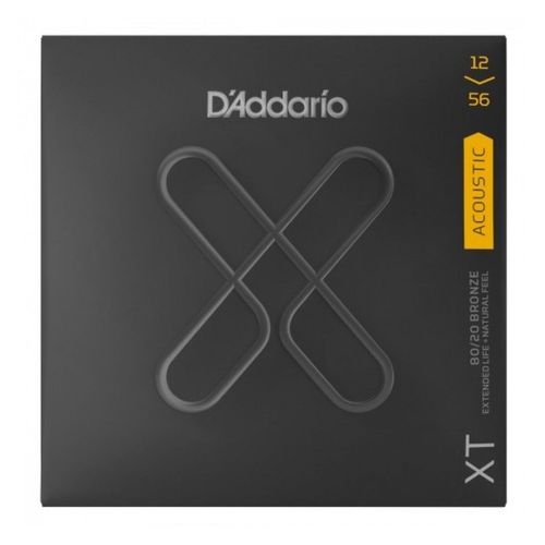 D'addario Xtabr1256 - Jeu Guitare Acoustique Xt Bronze - Light Top/Medium Bottom, 12-56