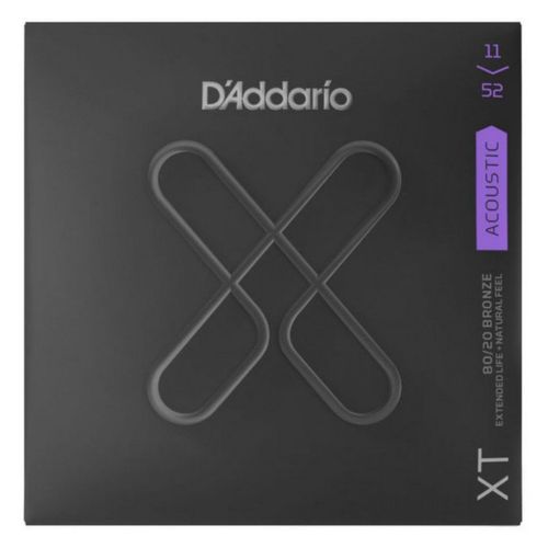 D'addario Xtabr1152 - Jeu Guitare Acoustique Xt Bronze - Custom Light, 11-52