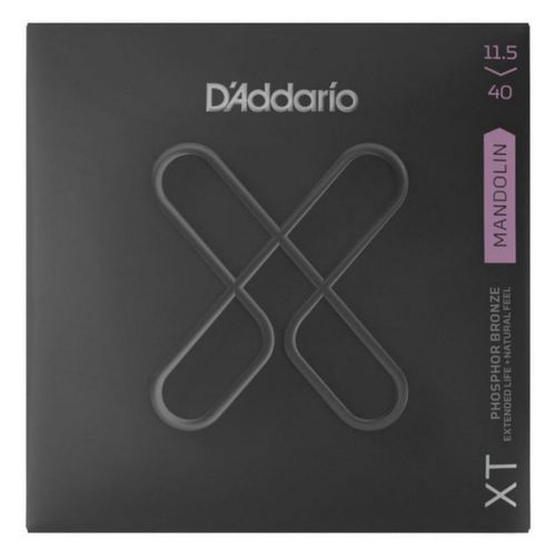 D'addario Xtm11540 - Jeu De Cordes Xt Mandoline Phosphore Bronze - Custom Medium, 11.5-40