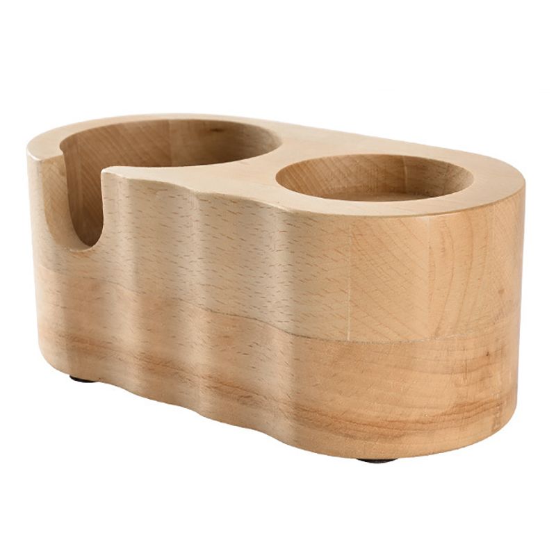 Support Réutilisable De Support De Bourreur De Café En Bois De Barista, Accessoires De Cafetière De Base De Support D'Expresso 9109-May14A20572