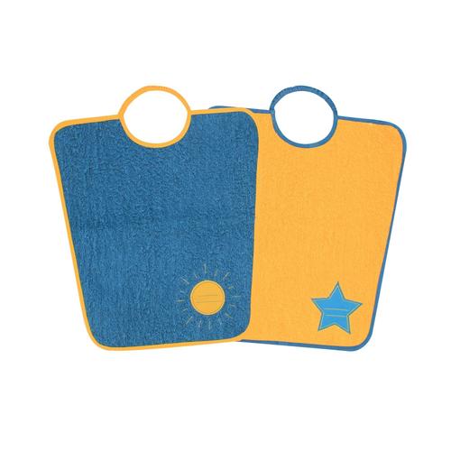 Lot De 2 Bavoirs Maternelle Soleil + Etoile - Babycalin