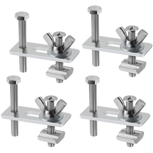 Kit De Pinces De Maintien T Track, 4 Pièces, Mini Kit De Pinces De Maintien En T, Compatible Avec Machine De Routeur Cnc 3018 Pro,3018 Prover Et 1810 9109-May14A23012