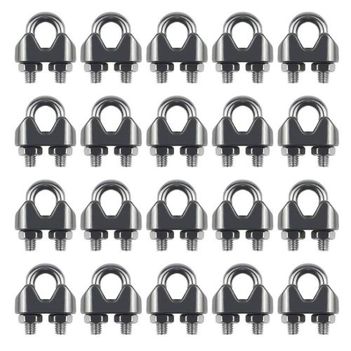 Câble En Acier Inoxydable M3 De 1/8 Pouces, 20 Pièces, Serre Câble, Pour Kayak, Canoë, Pêche En Bateau 9109-May14A20885