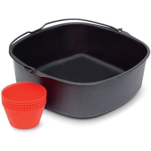 Plaque De Cuisson Antiadhésive Pour Friteuse À Air, Friteuse À Air, Gants De Four En Silicone, Accessoires De Friteuse À Air De 7 Pouces 9109-May14A20272