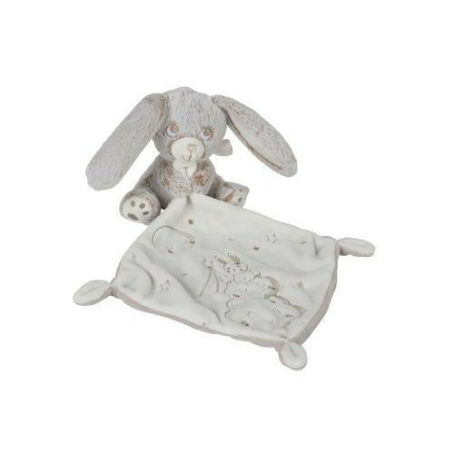 Doudou Lapin Louis Nicotoy Beige Blanc Mouchoir Bebe Lapin Lune Nuage Etoiles Peluche Jouet Bebe Naissance Simba Toys Benelux Plush Blankie Baby Bunny