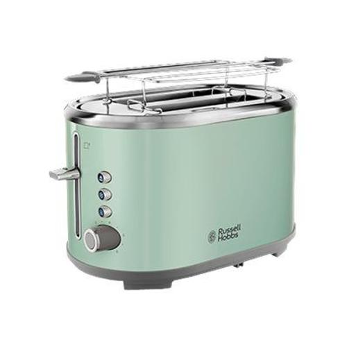 Russell Hobbs Bubble 25080-56 - Grille-pain - 2 tranche - 2 Emplacements - vert pastel/acier inox